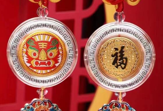 2022虎年生肖银挂饰挂件车挂